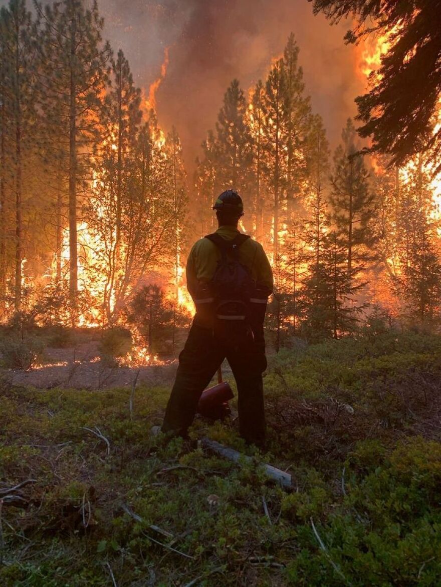 Scalora's crew worked the same area of fire for days. "It's like Groundhog Day," Scalora said.